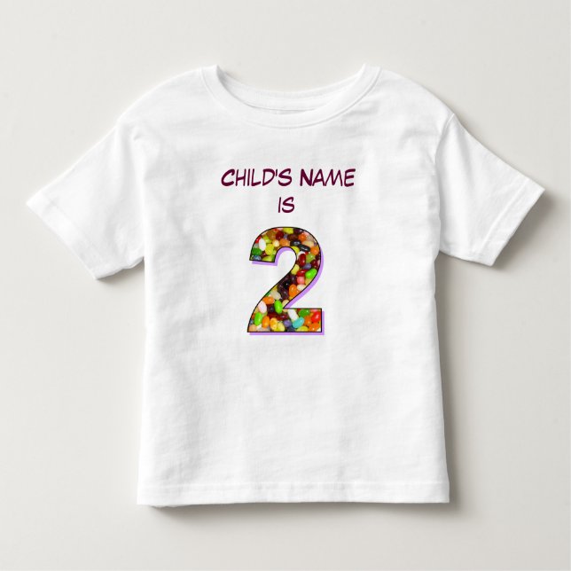 Personalised T-Shirt for a Two Year Old (Front)