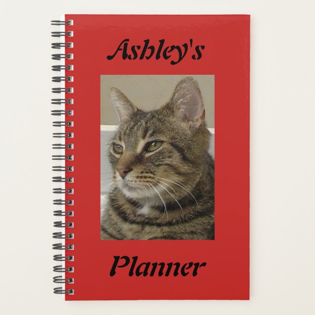 Personalised Tabby Cat Planner (Front)
