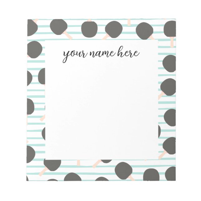 Personalised Table Tennis Notepad (Front)