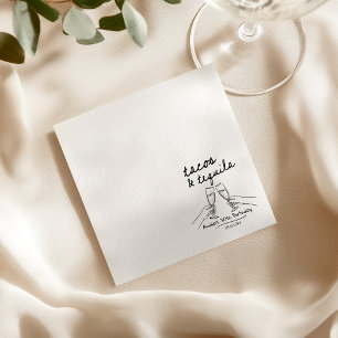 Personalised Tacos and Tequila Birthday Napkins