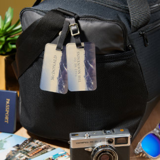 Personalised Take Me To The Mountains Luggage Tag