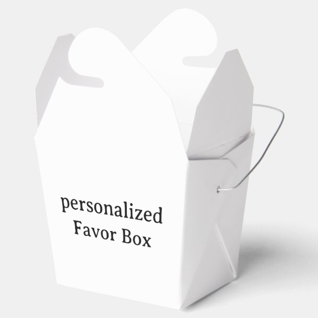 personalised Take Out 2x2x2.75 Favour Box (Opened)