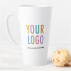 Personalised Tall Latte Mug Custom Logo 17 oz