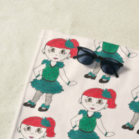 Personalised Tap Dance Class Redhead Freckles Girl