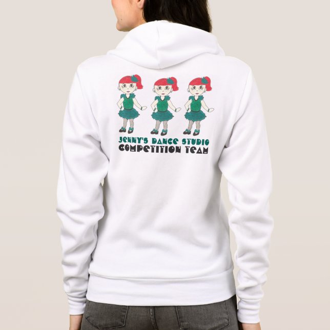 Personalised Tap Dance Studio Competition Team Hoodie (Back)