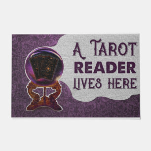 Personalised Tarot Cards A Tarot Reader Lives Here Doormat