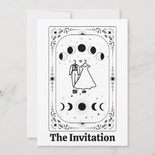 Personalised Tarot Fortune Celestial Moon Magical Invitation