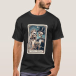 Personalised Tarot Theme Wedding Newlyweds Black T-Shirt<br><div class="desc">Personalised skeleton bride and groom tarot themed T shirt personalised with your names. Brings humour to the expression "til death do us part".</div>