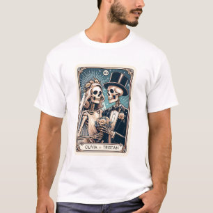 Personalised Tarot Theme Wedding Newlyweds T-Shirt