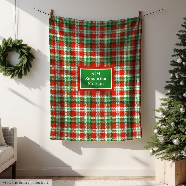 Personalised Tartan Blanket Elegant Holiday Gift (Personalized Tartan Blanket Elegant Holiday Gift)