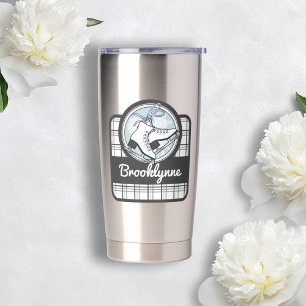 Personalised Tartan Ice Skating / Figure Skating Insulated Tumbler