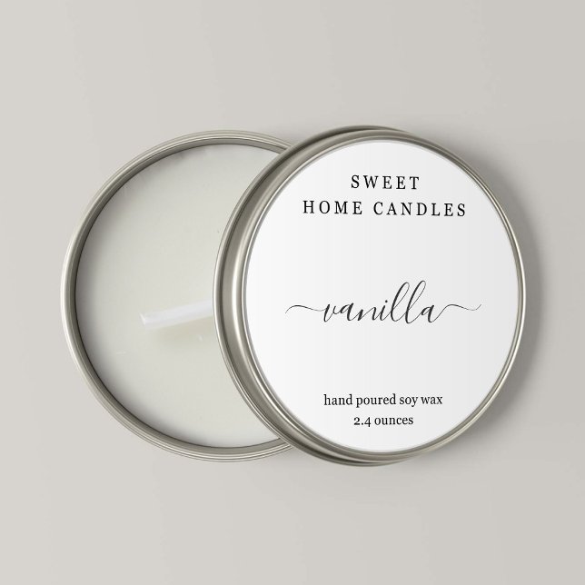 Personalised Tea Light Candle Label Round Sticker (Creator Uploaded)