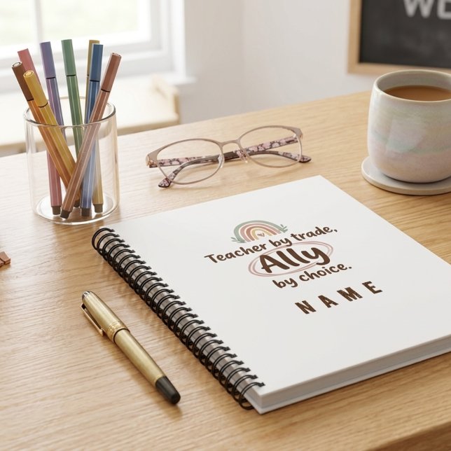 Personalised Teacher Ally Notebook - Custom Name S (Creator Uploaded)