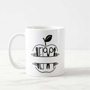 Personalised Teacher Apple Coffee Mug
