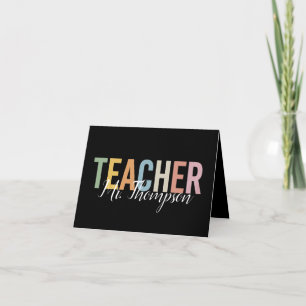 Personalised Teacher Appreciation Back to School Announcement