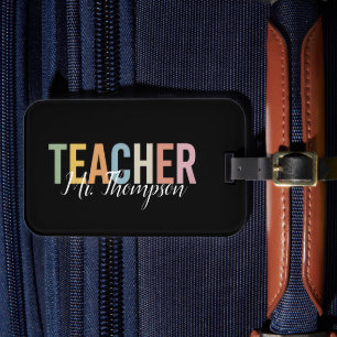 Personalised Teacher Appreciation Back to School  Luggage Tag
