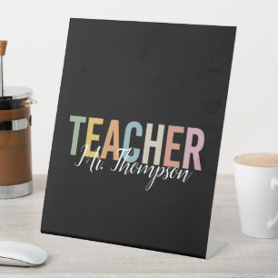 Personalised Teacher Appreciation Back to School Pedestal Sign
