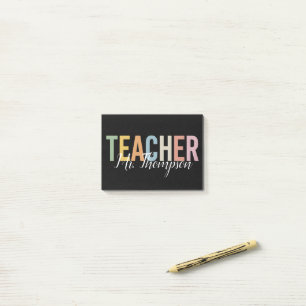 Personalised Teacher Appreciation Back to School  Post-it Notes