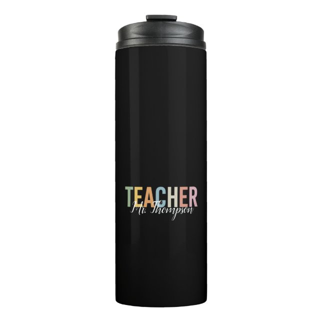 Personalised Teacher Appreciation Back to School  Thermal Tumbler (Front)