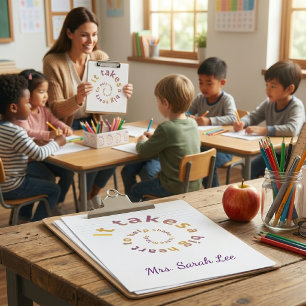 Personalised Teacher Appreciation Clipboard - Spir