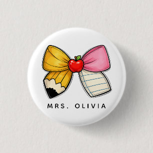 Personalised Teacher Appreciation   Custom Teacher 3 Cm Round Badge