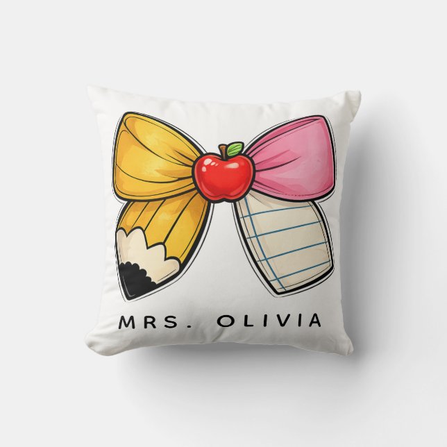 Personalised Teacher Appreciation | Custom Teacher Cushion (Front)