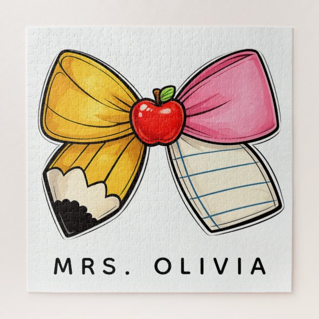 Personalised Teacher Appreciation | Custom Teacher Jigsaw Puzzle (Vertical)