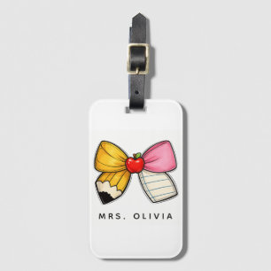 Personalised Teacher Appreciation   Custom Teacher Luggage Tag
