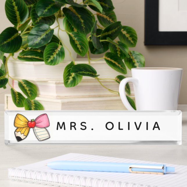 Personalised Teacher Appreciation | Custom Teacher Nameplate