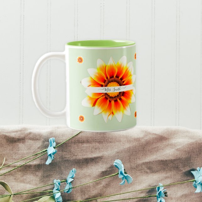 Personalised Teacher Appreciation End Of The Year Two-Tone Coffee Mug (Creator Uploaded)