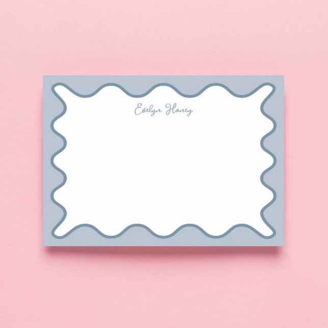 Personalised Teacher Appreciation Whimsical Wavy Notepad (Creator Uploaded)