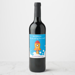 Personalised Teacher Appreciation Wine Label