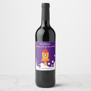 Personalised Teacher Appreciation Wine Label