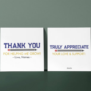 Personalised Teacher Appreciation With Thank You Holiday Card