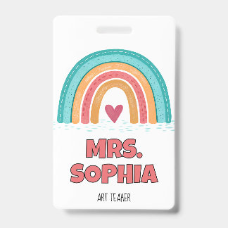 Personalised Teacher Badge Reel  ID Badge