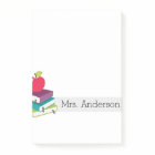 Personalised Teacher Books Apple Post-It Notes