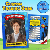 Personalised Teacher Card, Superhero Teacher Card