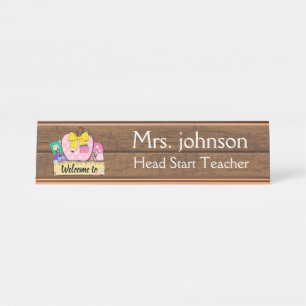 Personalised Teacher Classroom Desk Name Plate