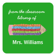 Personalised teacher gift bookplates