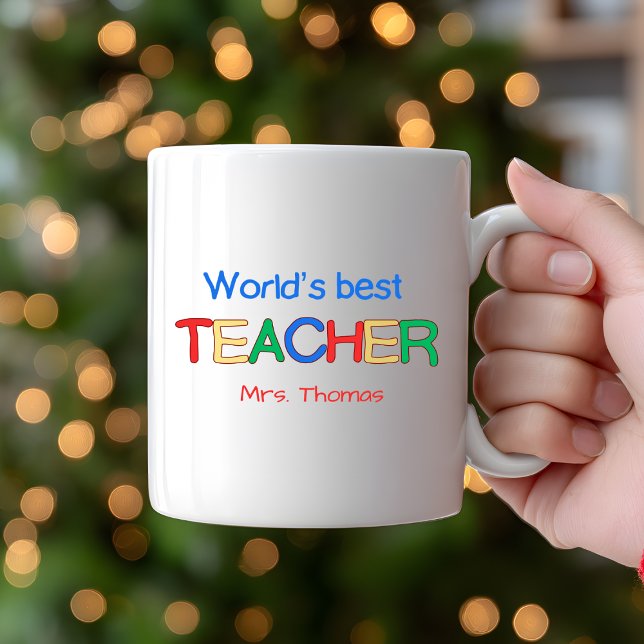 Personalised Teacher gift custom Mug for teacher (Creator Uploaded)