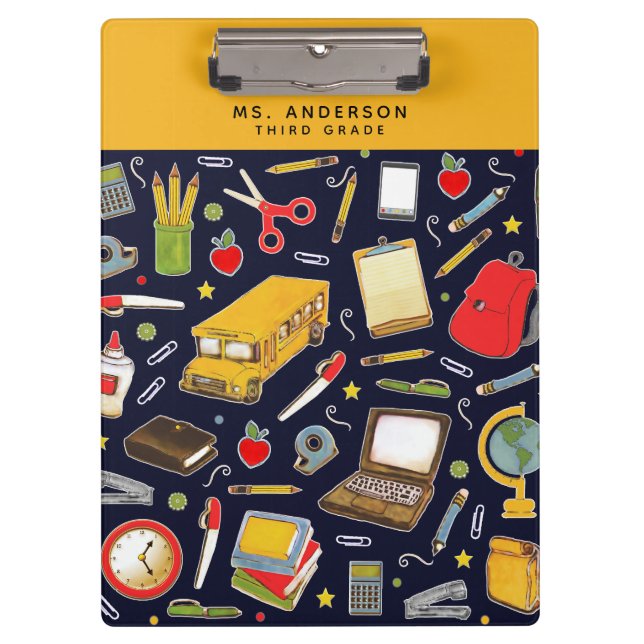 Personalised Teacher Gift Ideas Clipboard (Front)