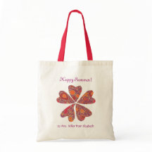 Personalised teacher gift tote