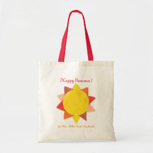 Personalised teacher gift tote bag