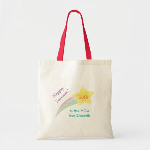 Personalised teacher gift tote bag