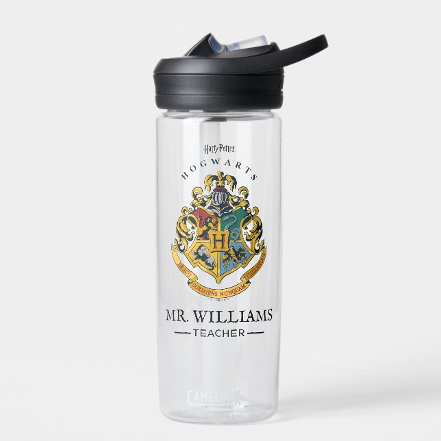Personalised Teacher | HARRY POTTER™ Badge Water Bottle (Left)