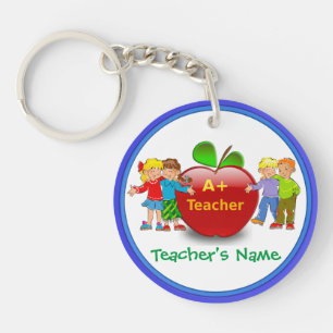 Personalised Teacher Keychains with Teacher's NAME