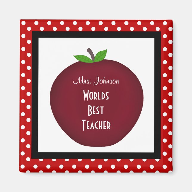Personalised Teacher Magnet (Front)