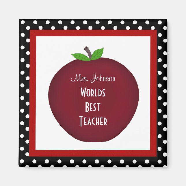 Personalised Teacher Magnet (Front)