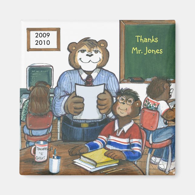 Personalised Teacher Magnet (Front)