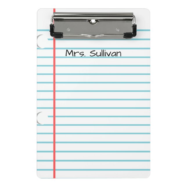 Personalised Teacher Mini Clipboard (Front)
